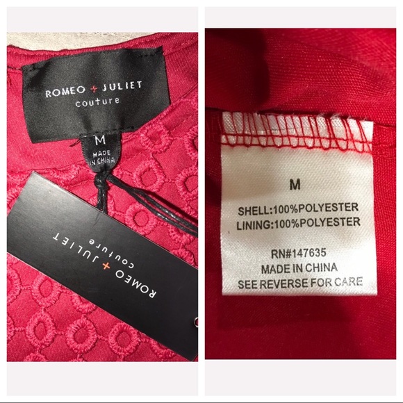 SOLD-Romeo + Juliet Couture Peekaboo Crochet Dress - Picture 7 of 8